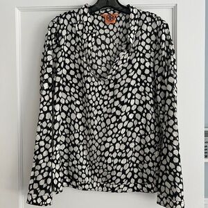 Tory Burch Black/White Sequin Tunic